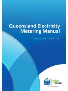 QLD electricity metering manual